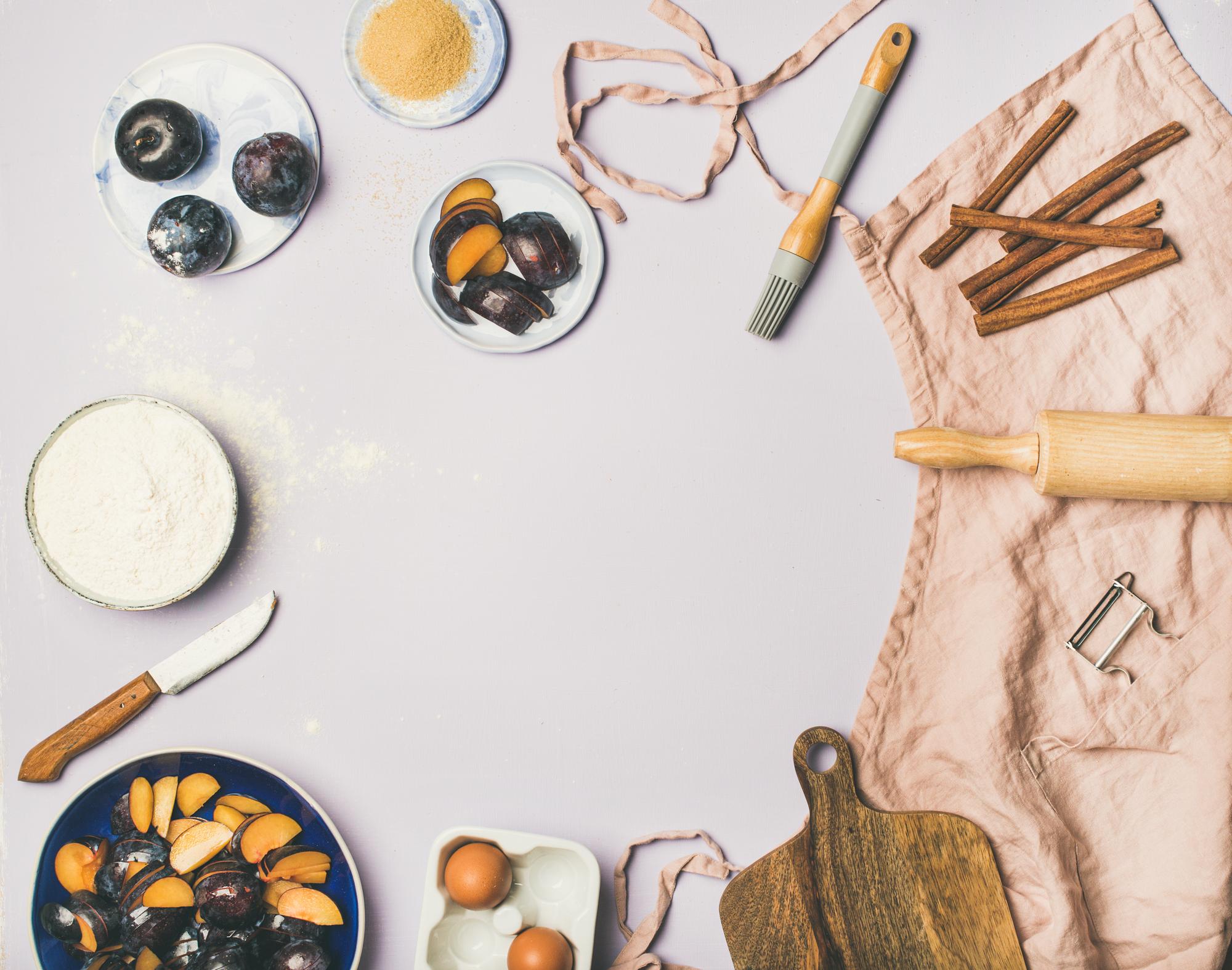Set of culinary workshop materials