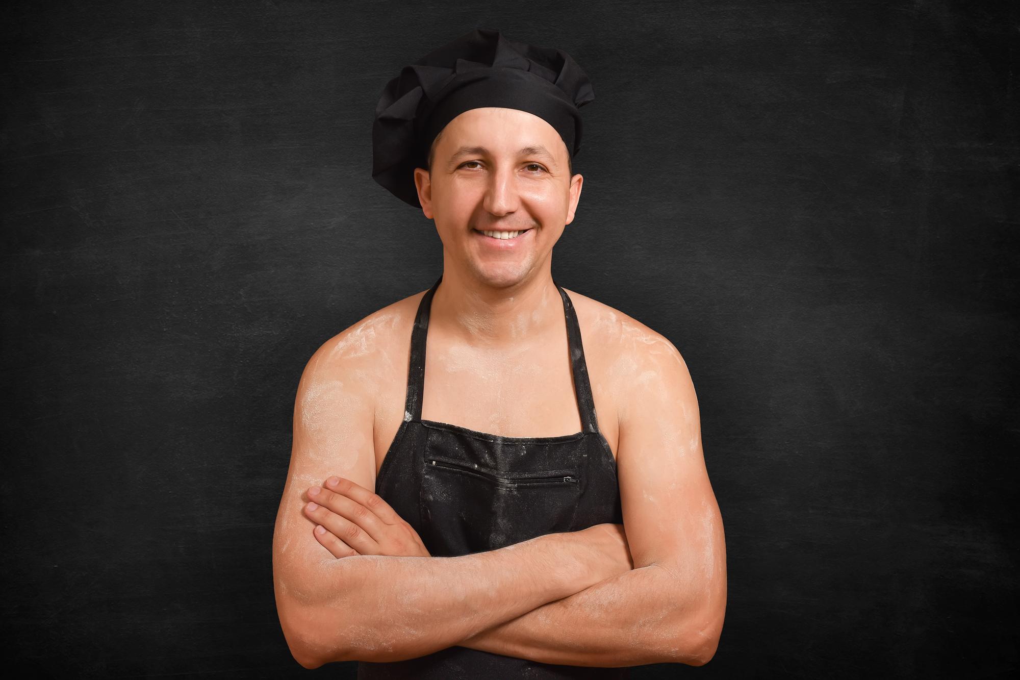Chef portrait with apron